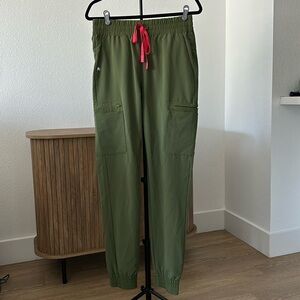 FIGS Dark Olive Atlanta High Waisted - Tall Skinny Jogger  (Medium)